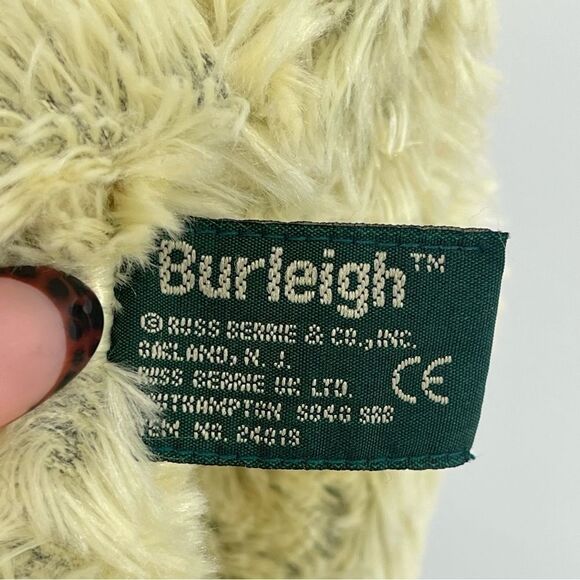 Vintage Russ Berrie & Co Burleigh 10” Plush Tan Brown Stuffed Teddy Bear #24019 - Picture 6 of 8